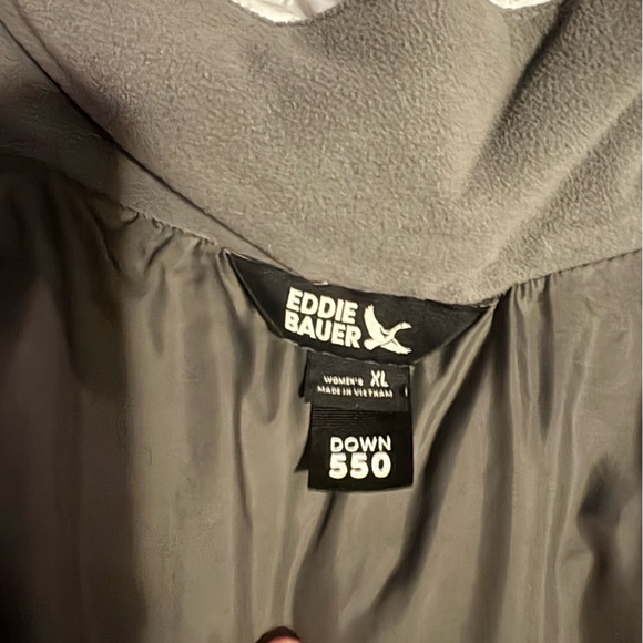 Eddie Bauer Women's Gray 550 Down Jacket - Picture 5 of 5